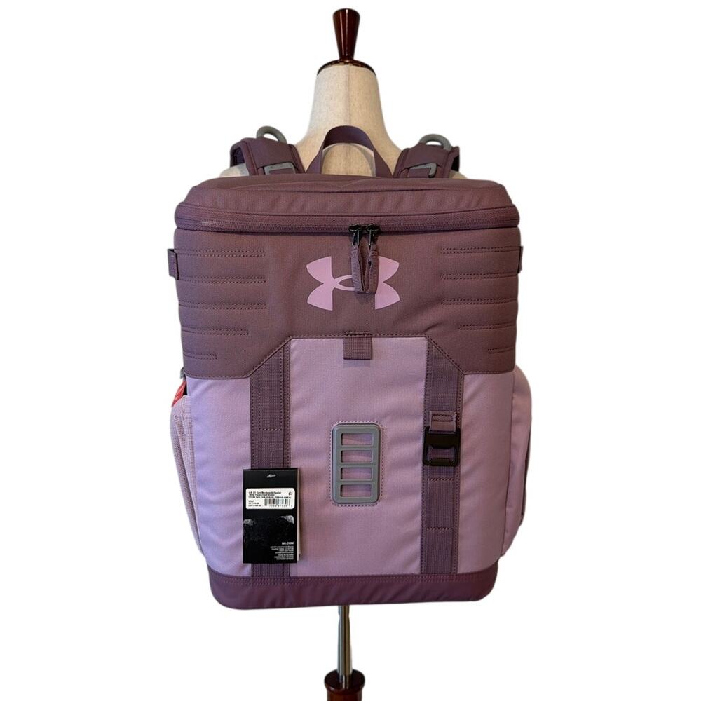NWT Under Armour UA 25-Can Backpack Cooler, Misty Purple/Fresh Orchid